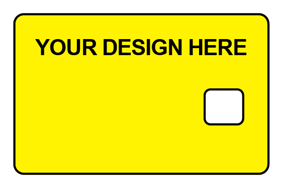 Custom Full Card Cover - Large Chip (Bottom Right)