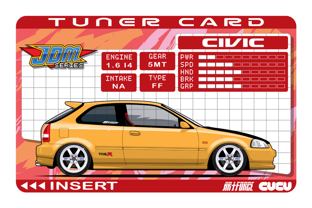 Tuner Card EK9 Civic (Y)