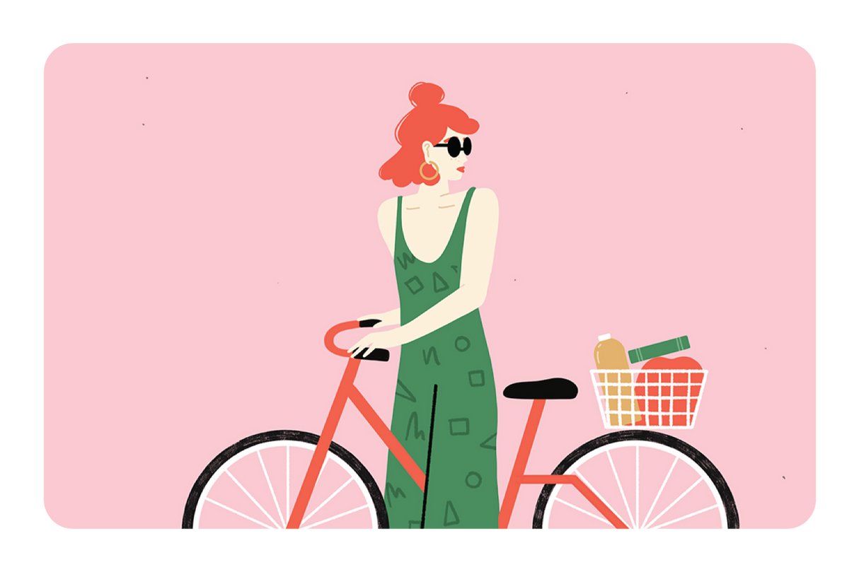 Girl On Bike