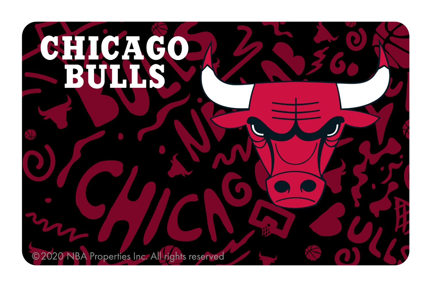 Chicago Bulls logo font transparent PNG