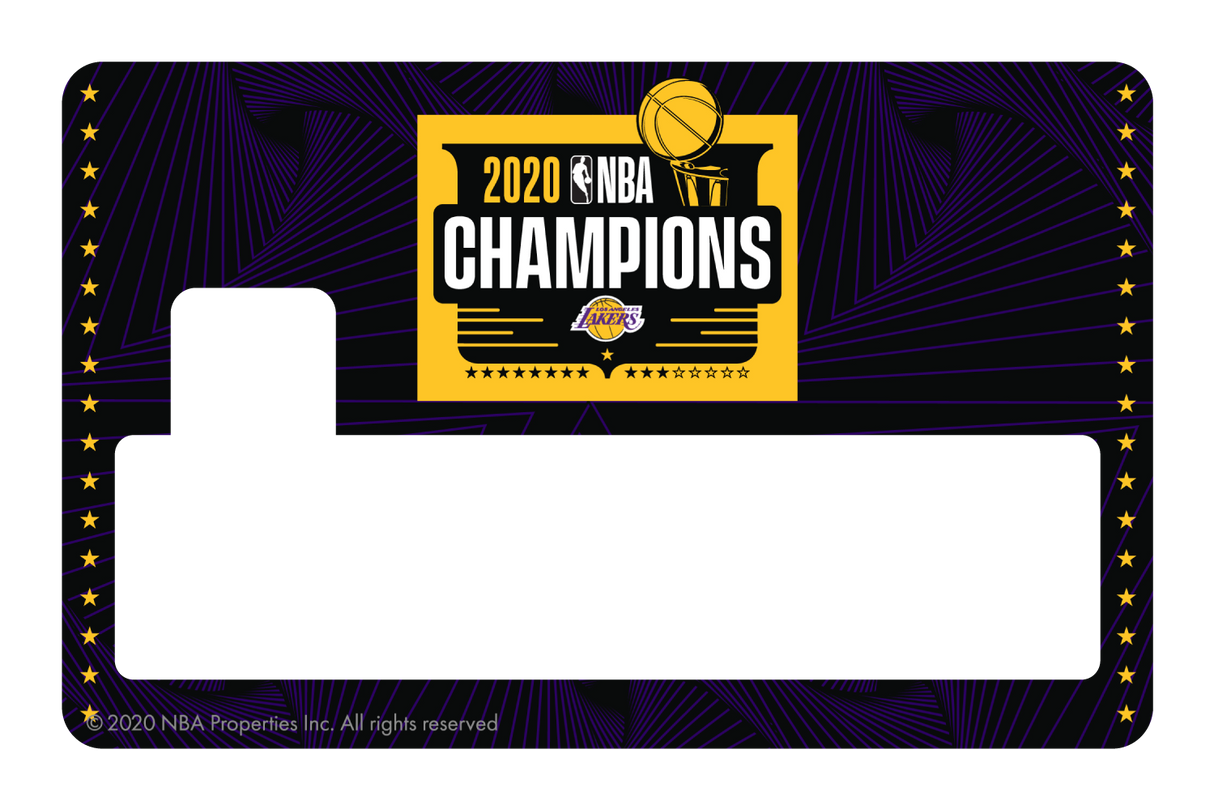 2020 NBA Champions: Los Angeles Lakers (B) - Card Covers - NBALAB - CUCU Covers