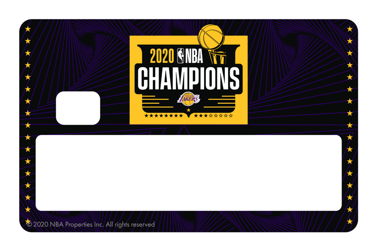 2020 NBA Champions: Los Angeles Lakers (B) - Card Covers - NBALAB - CUCU Covers