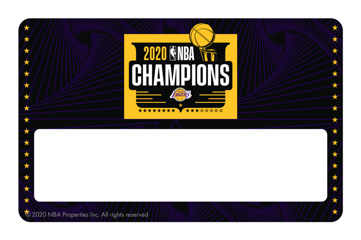 2020 NBA Champions: Los Angeles Lakers (B) - Card Covers - NBALAB - CUCU Covers