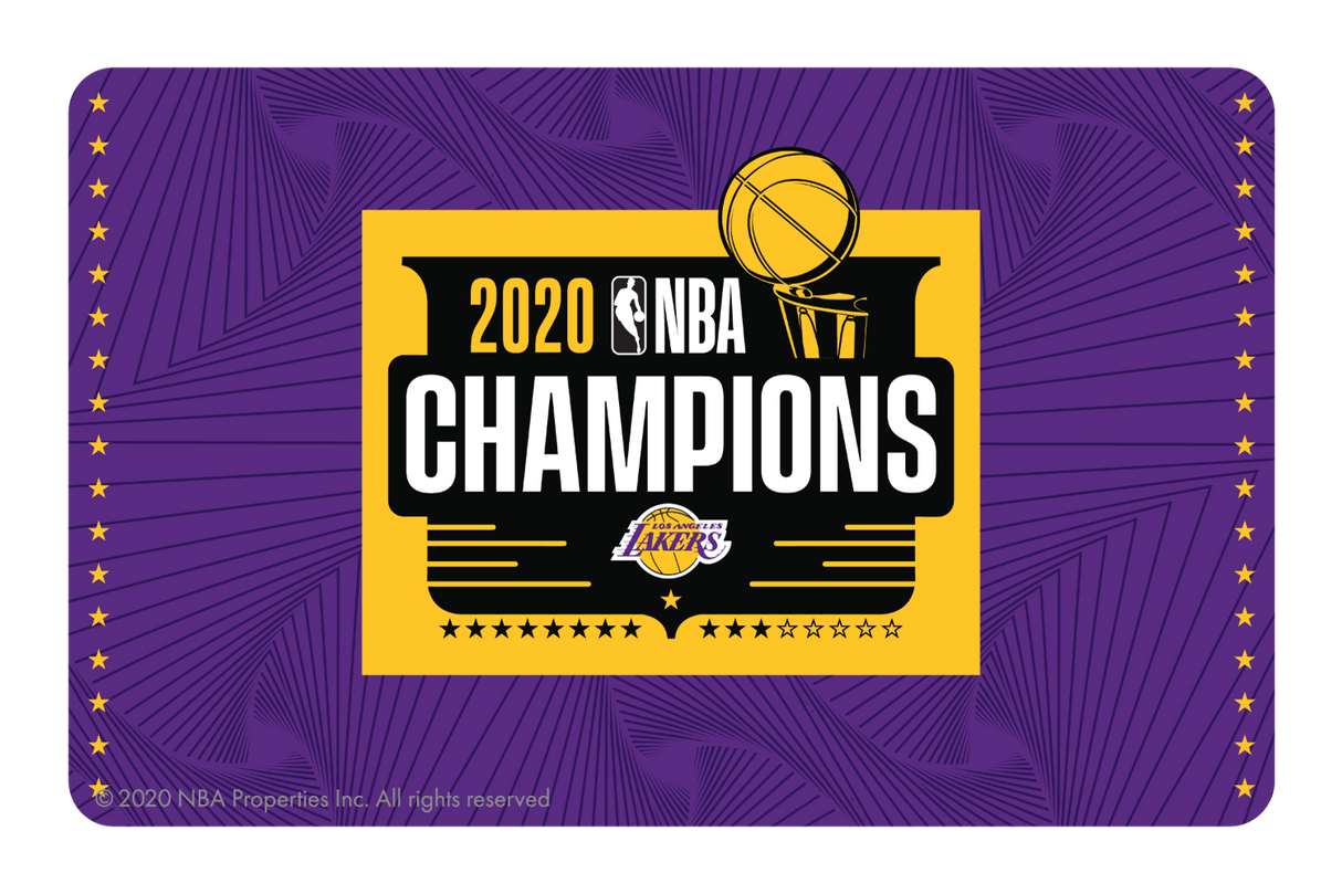 2020 NBA Champions: Los Angeles Lakers (P) - Card Covers - NBALAB - CUCU Covers