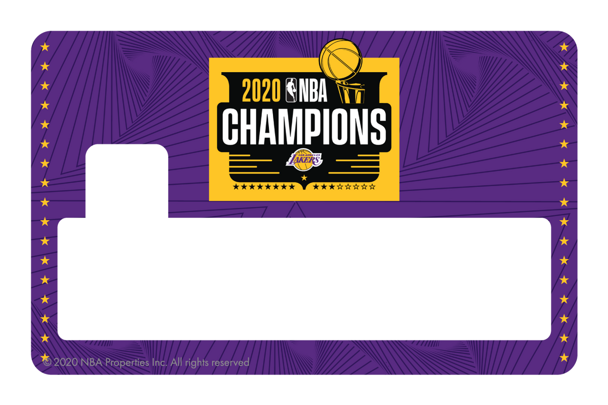 2020 NBA Champions: Los Angeles Lakers (P) - Card Covers - NBALAB - CUCU Covers