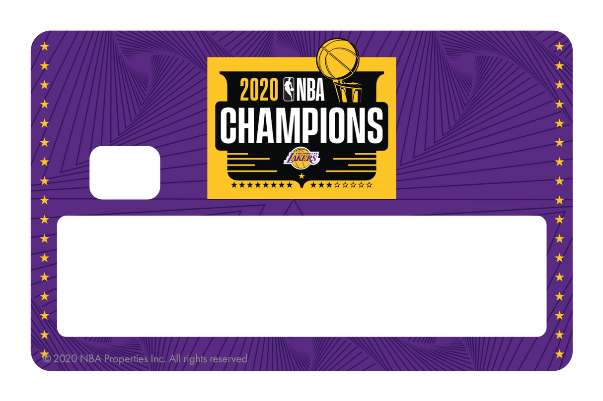 2020 NBA Champions: Los Angeles Lakers (P) - Card Covers - NBALAB - CUCU Covers