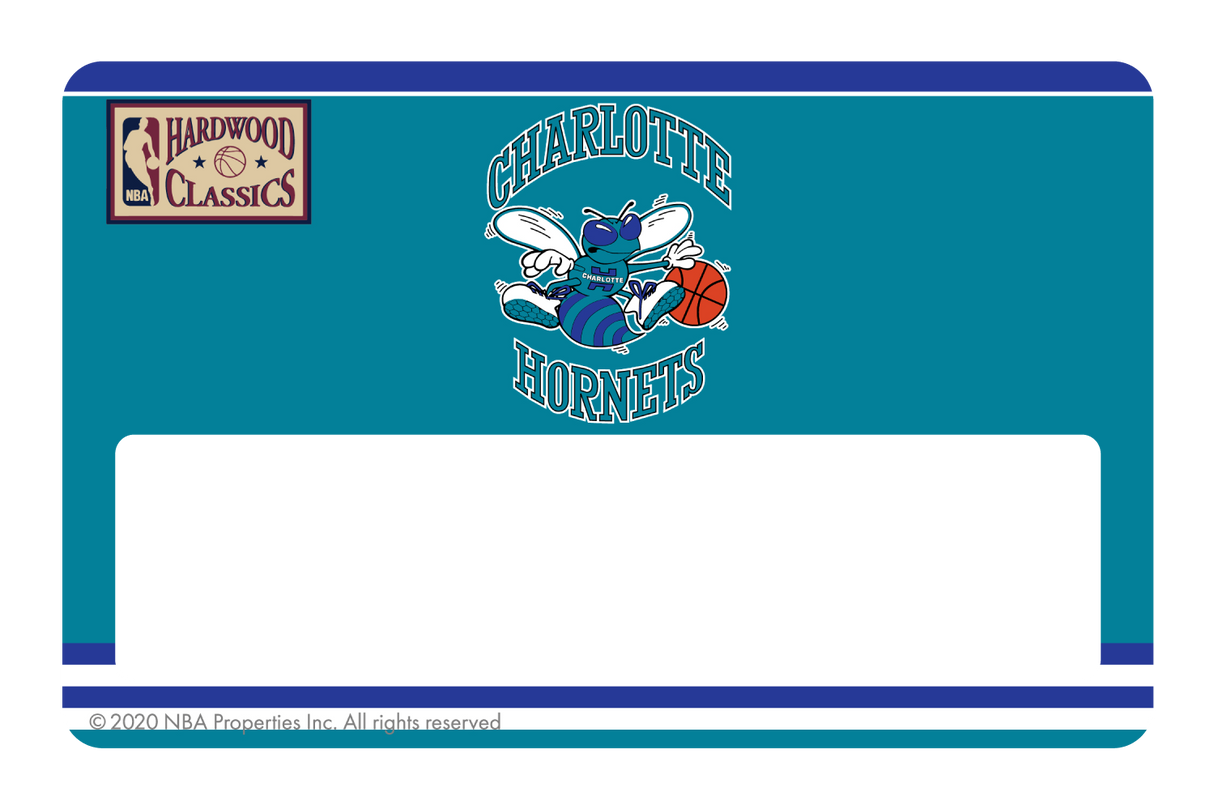 Charlotte Hornets: Away Warmups Hardwood Classics - Card Covers - NBALAB - CUCU Covers