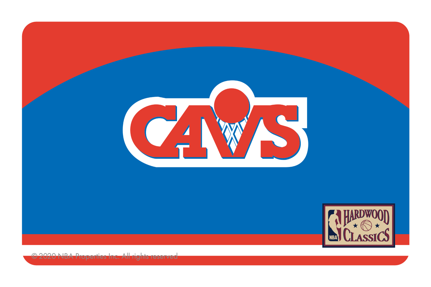 Credit Debit Card Skins | Cucu Covers - Customize Any Bank Card - Cleveland Cavaliers: Retro Courtside Hardwood Classics, Full Cover w/ Window / Large