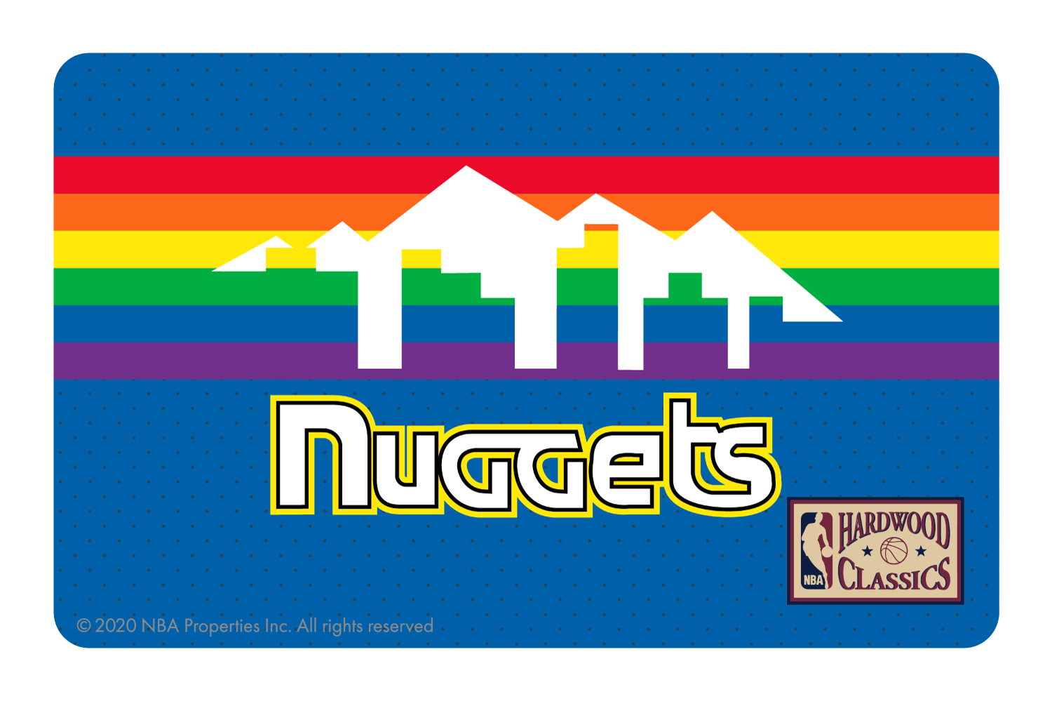 denver nuggets rainbow logo