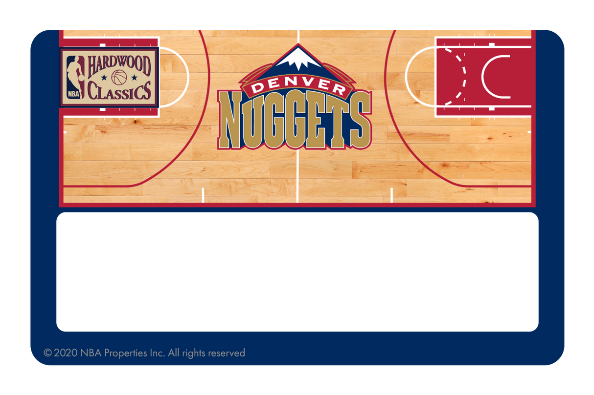 Denver Nuggets: Retro Courtside Hardwood Classics - Card Covers - NBALAB - CUCU Covers