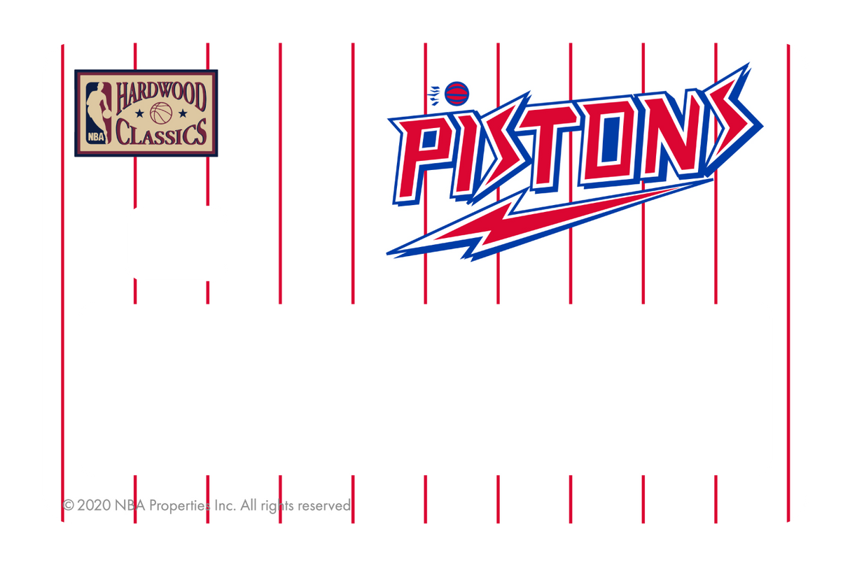 Detroit Pistons: Home Warmups Hardwood Classics - Card Covers - NBALAB - CUCU Covers