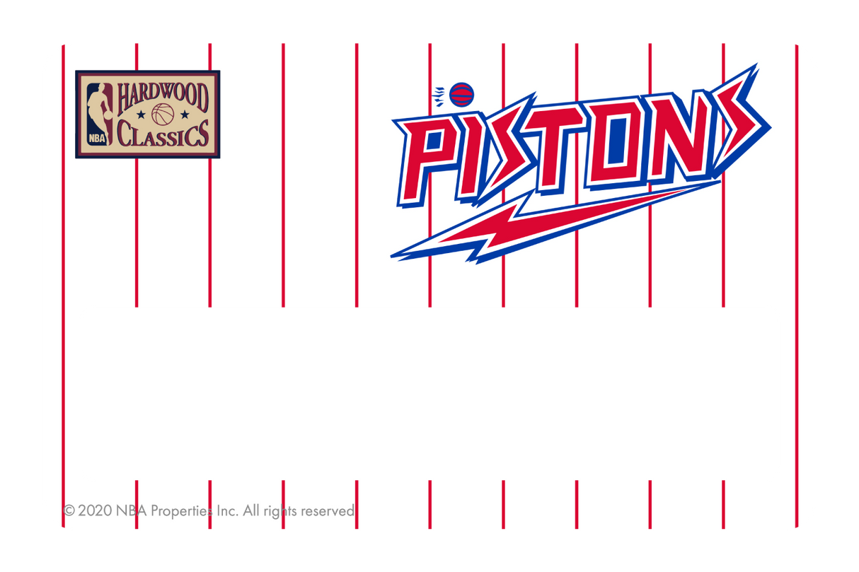 Detroit Pistons: Home Warmups Hardwood Classics - Card Covers - NBALAB - CUCU Covers