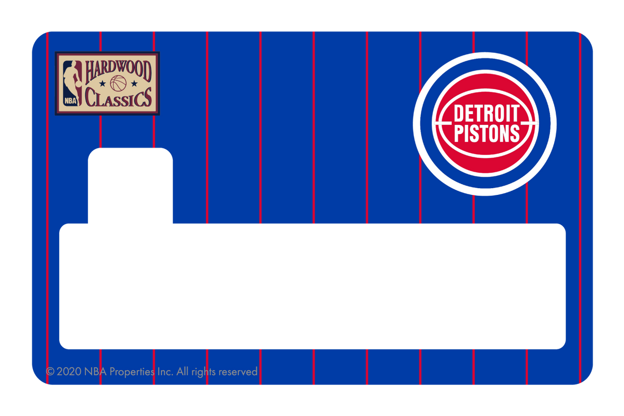 Detroit Pistons: Away Warmups Hardwood Classics - Card Covers - NBALAB - CUCU Covers