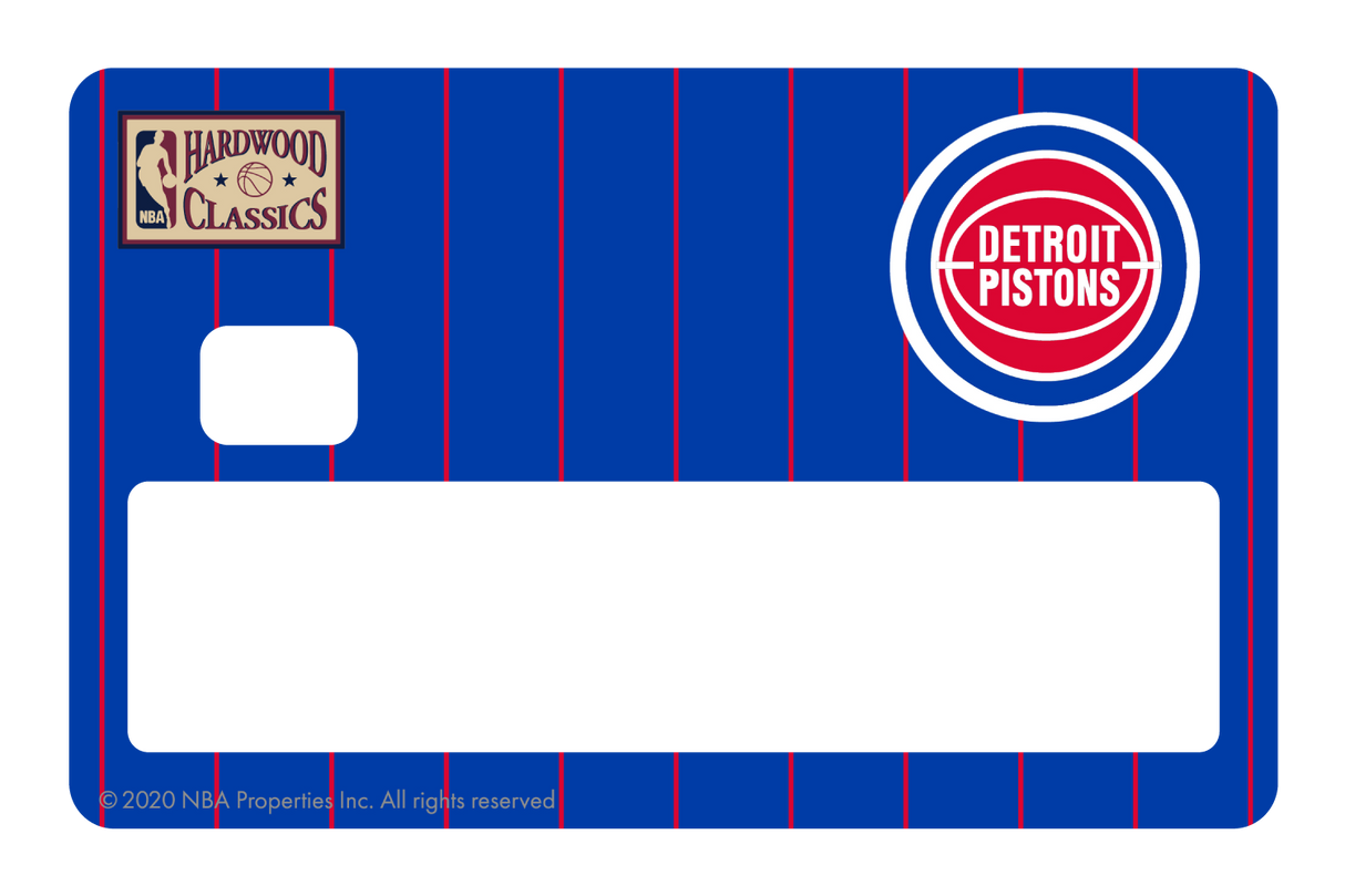 Detroit Pistons: Away Warmups Hardwood Classics - Card Covers - NBALAB - CUCU Covers