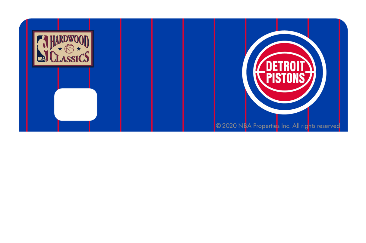 Detroit Pistons: Away Warmups Hardwood Classics - Card Covers - NBALAB - CUCU Covers
