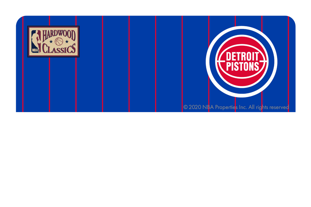 Detroit Pistons: Away Warmups Hardwood Classics - Card Covers - NBALAB - CUCU Covers