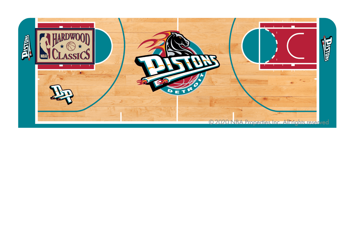 Detroit Pistons: Retro Courtside Hardwood Classics