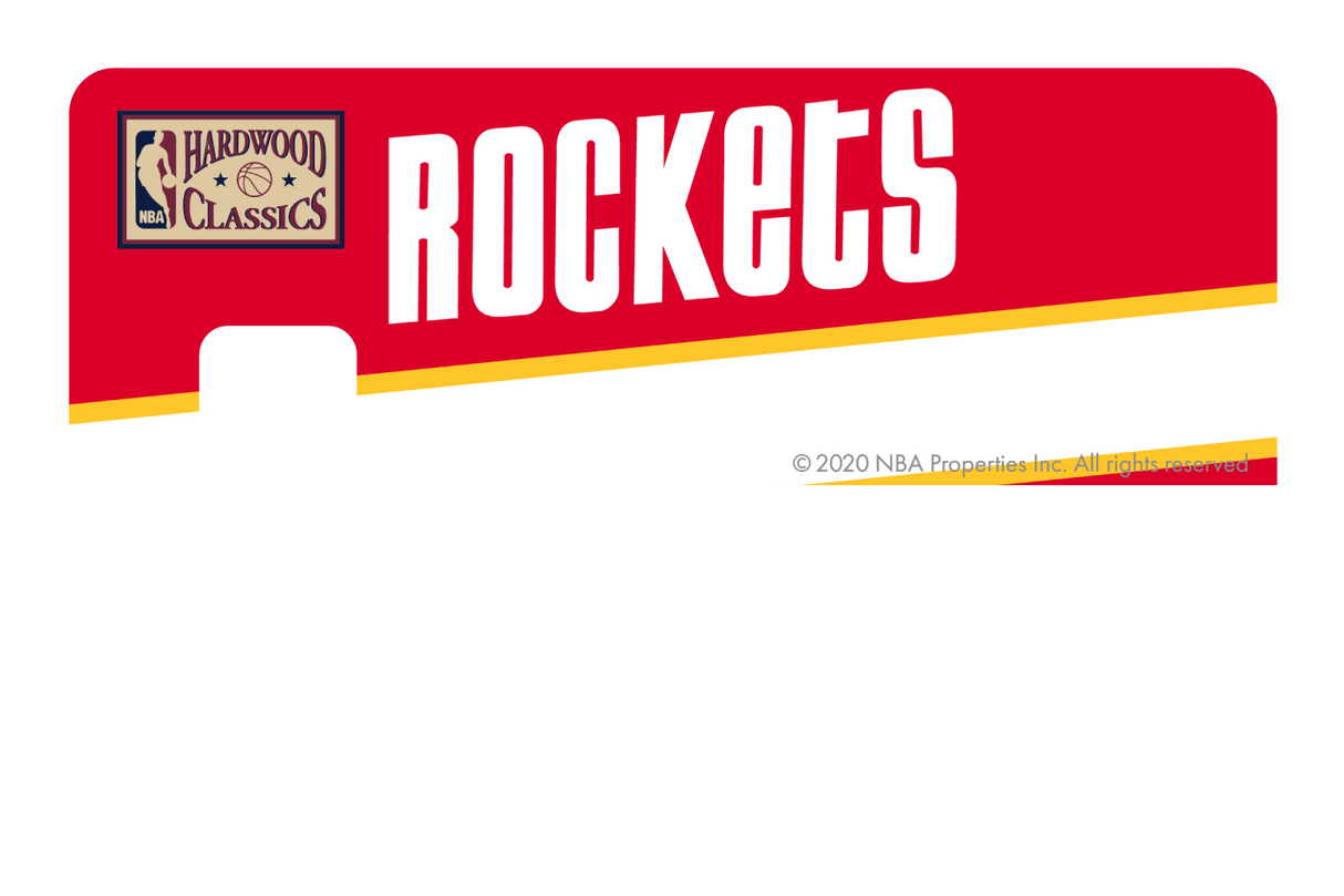 Houston Rockets: Away Warmups Hardwood Classics - Card Covers - NBALAB - CUCU Covers