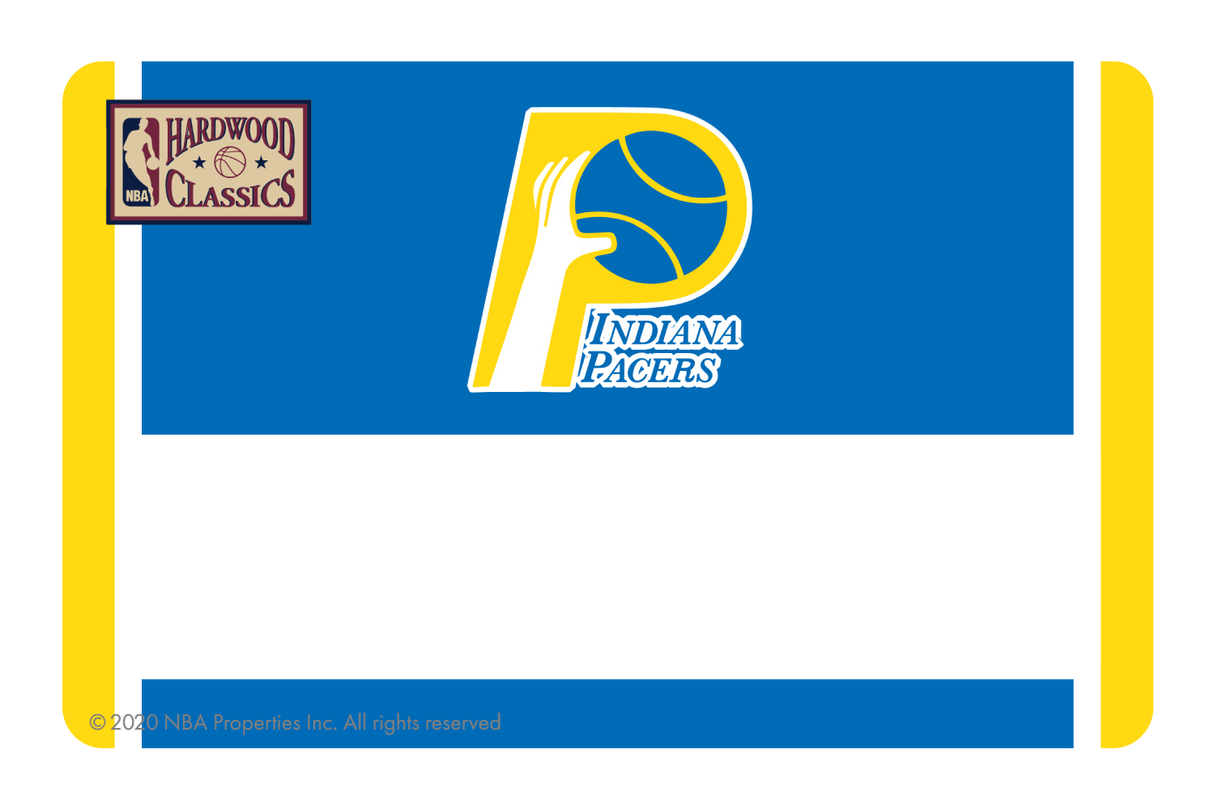 Indiana Pacers: Away Warmups Hardwood Classics - Card Covers - NBALAB - CUCU Covers