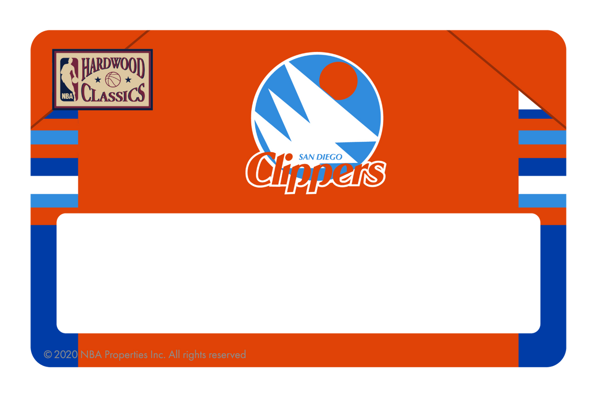 LA Clippers: Away Warmups Hardwood Classics - Card Covers - NBALAB - CUCU Covers