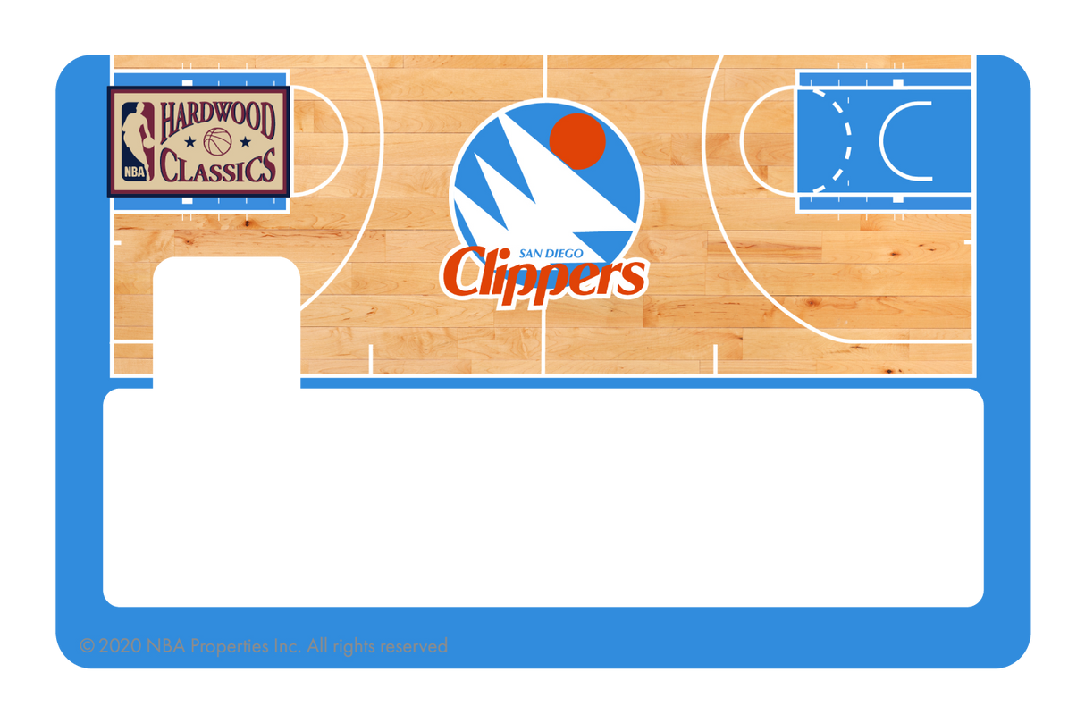 LA Clippers: Retro Courtside Hardwood Classics - Card Covers - NBALAB - CUCU Covers