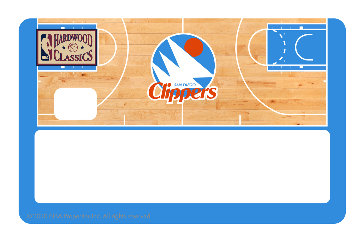 LA Clippers: Retro Courtside Hardwood Classics - Card Covers - NBALAB - CUCU Covers