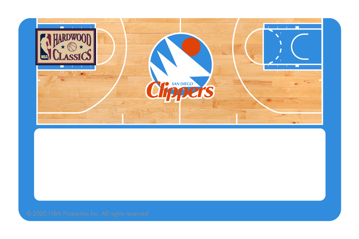 LA Clippers: Retro Courtside Hardwood Classics - Card Covers - NBALAB - CUCU Covers