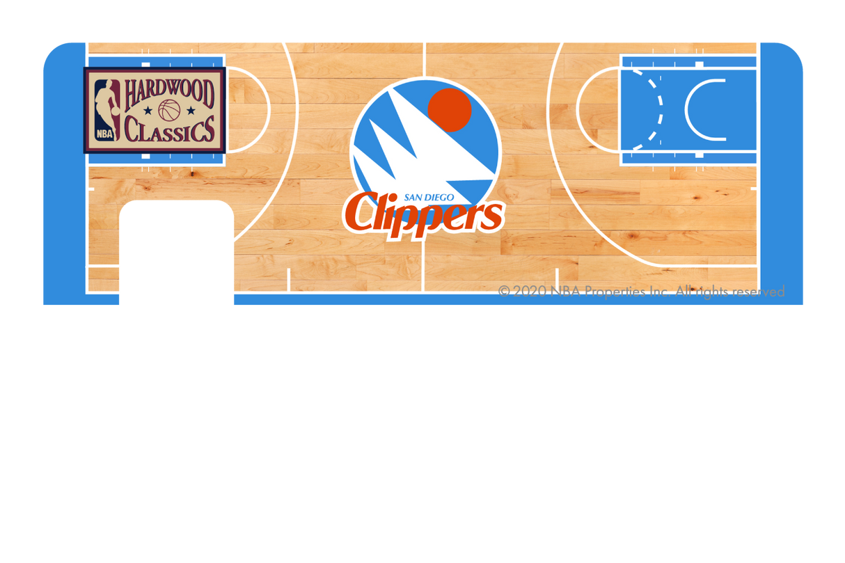 LA Clippers: Retro Courtside Hardwood Classics - Card Covers - NBALAB - CUCU Covers