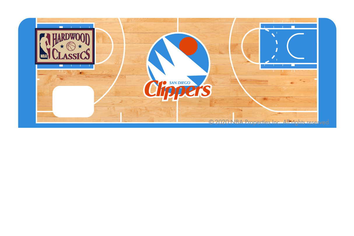 LA Clippers: Retro Courtside Hardwood Classics - Card Covers - NBALAB - CUCU Covers