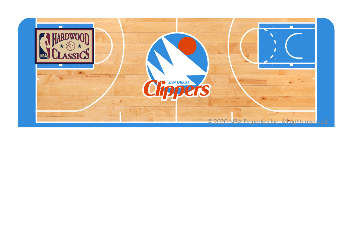 LA Clippers: Retro Courtside Hardwood Classics - Card Covers - NBALAB - CUCU Covers