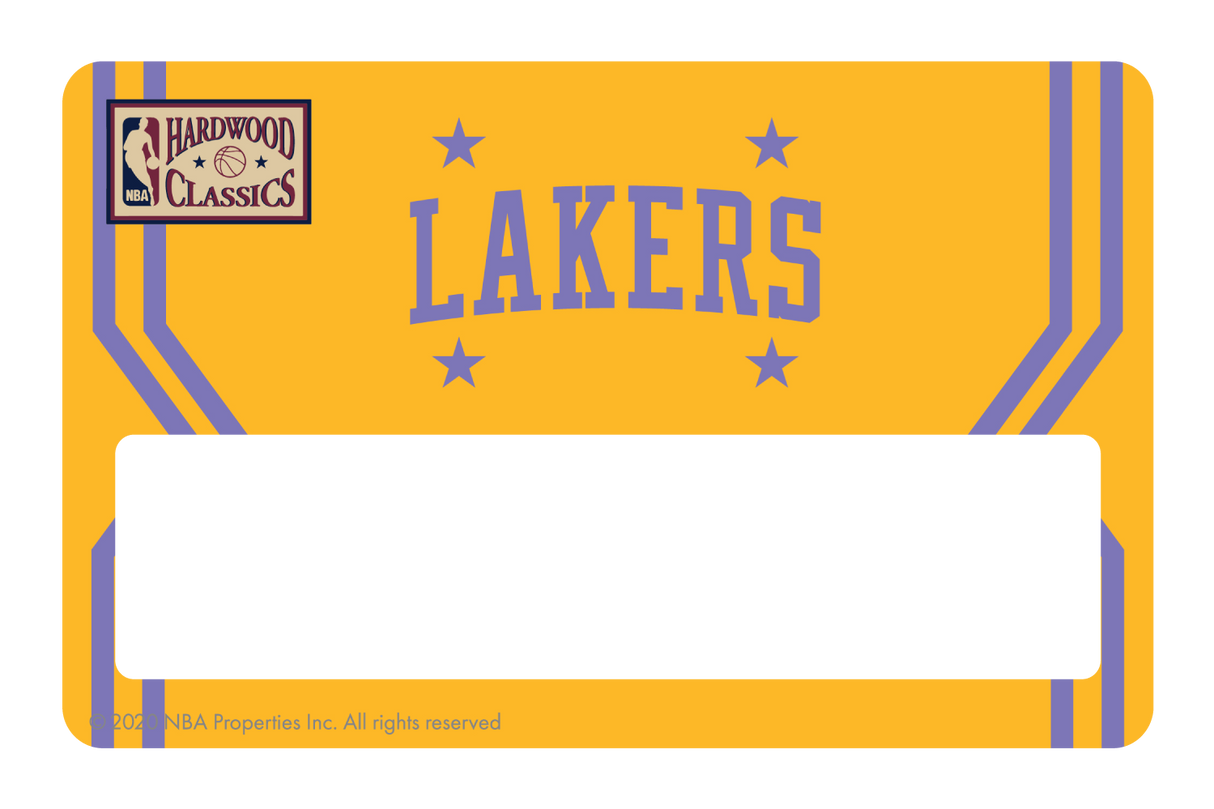 Los Angeles Lakers: Home Warmups Hardwood Classics - Card Covers - NBALAB - CUCU Covers