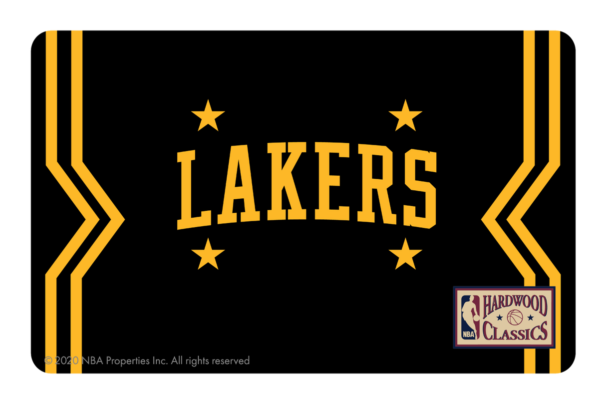 Los Angeles Lakers: Away Warmups Hardwood Classics - Card Covers - NBALAB - CUCU Covers