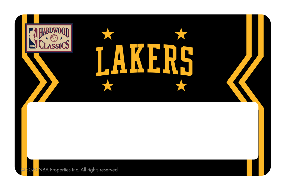 Los Angeles Lakers: Away Warmups Hardwood Classics - Card Covers - NBALAB - CUCU Covers