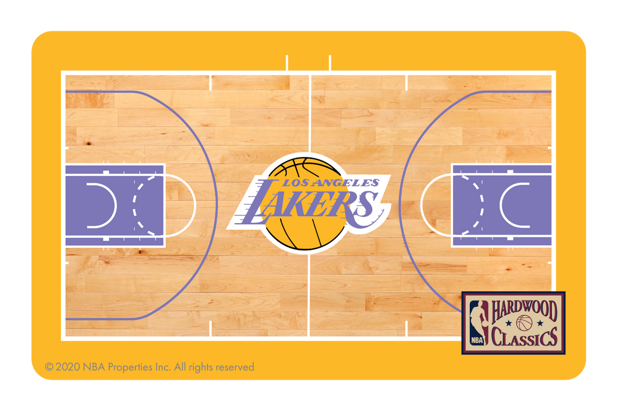 Los Angeles Lakers: Retro Courtside Hardwood Classics - Card Covers - NBALAB - CUCU Covers