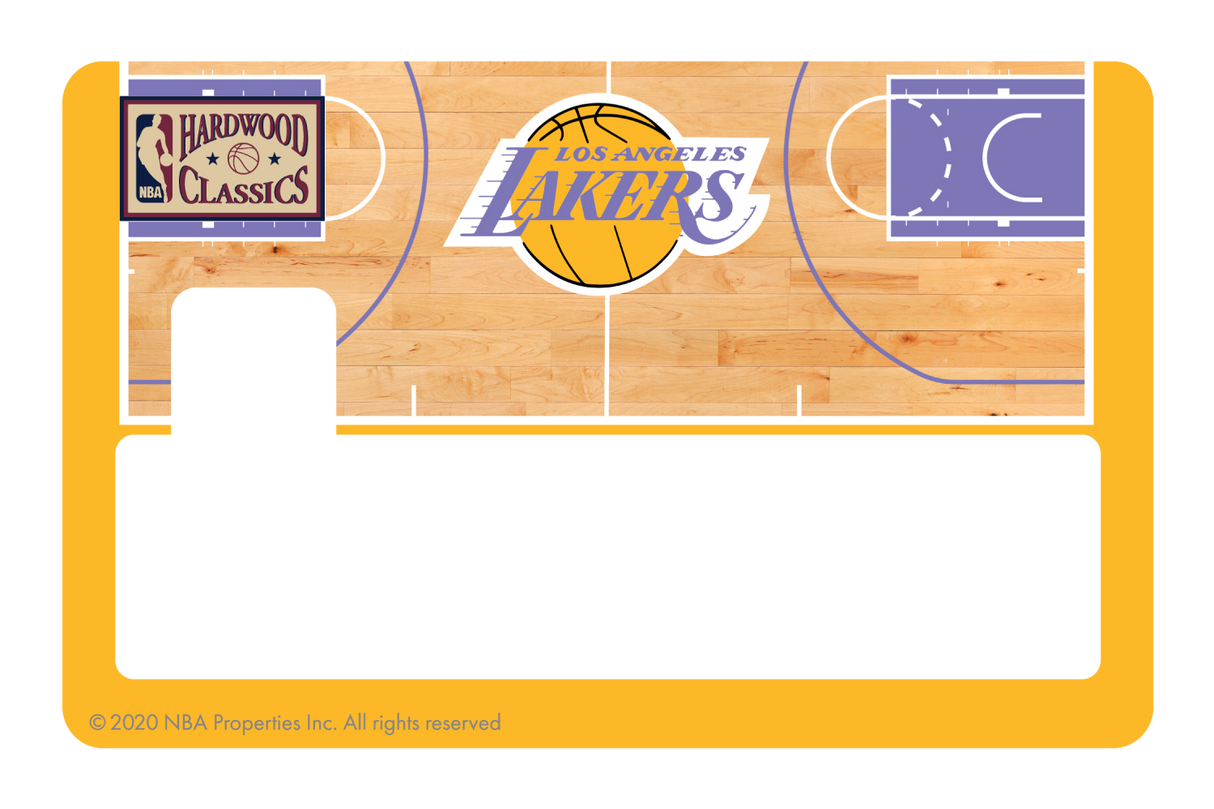 Los Angeles Lakers: Retro Courtside Hardwood Classics - Card Covers - NBALAB - CUCU Covers