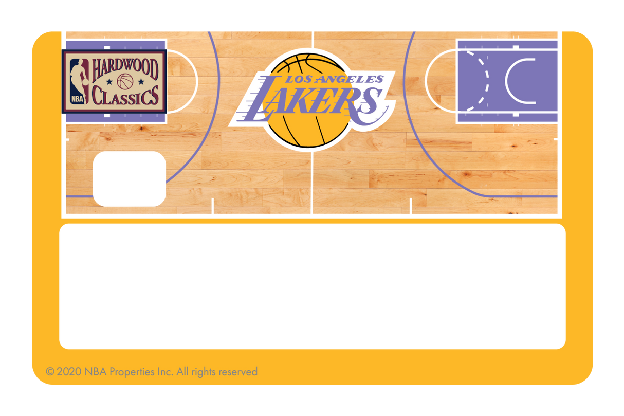 Los Angeles Lakers: Retro Courtside Hardwood Classics - Card Covers - NBALAB - CUCU Covers
