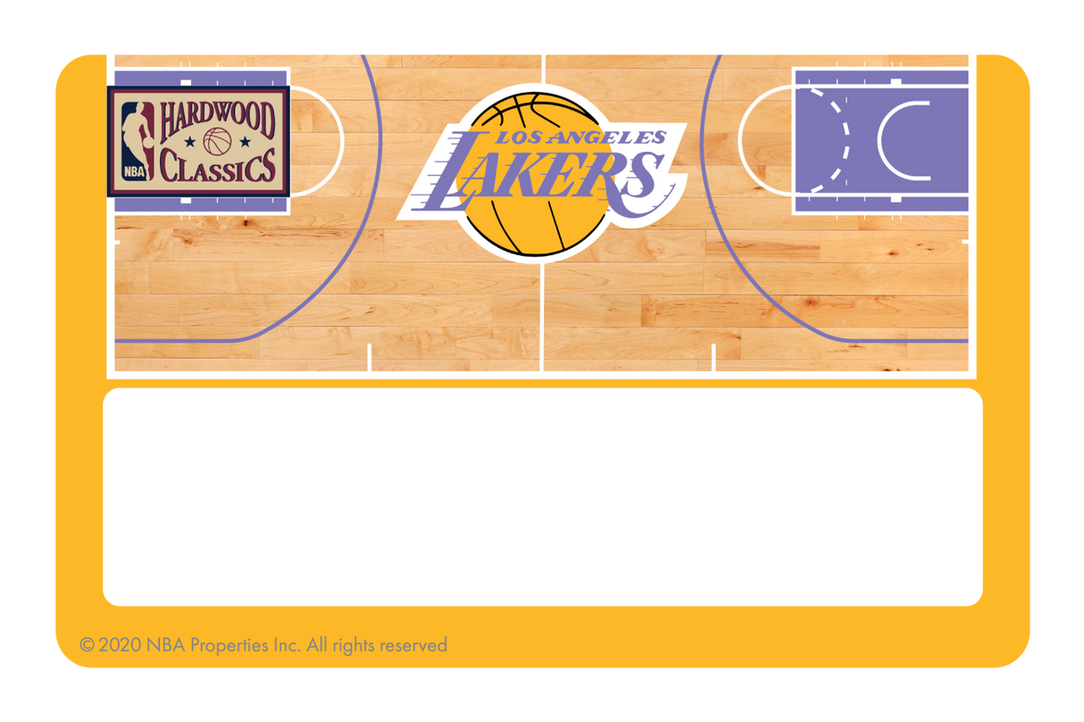 Los Angeles Lakers: Retro Courtside Hardwood Classics - Card Covers - NBALAB - CUCU Covers