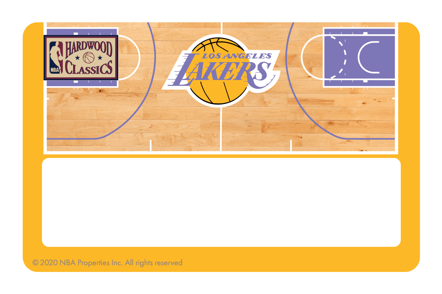 Los Angeles Lakers: Retro Courtside Hardwood Classics