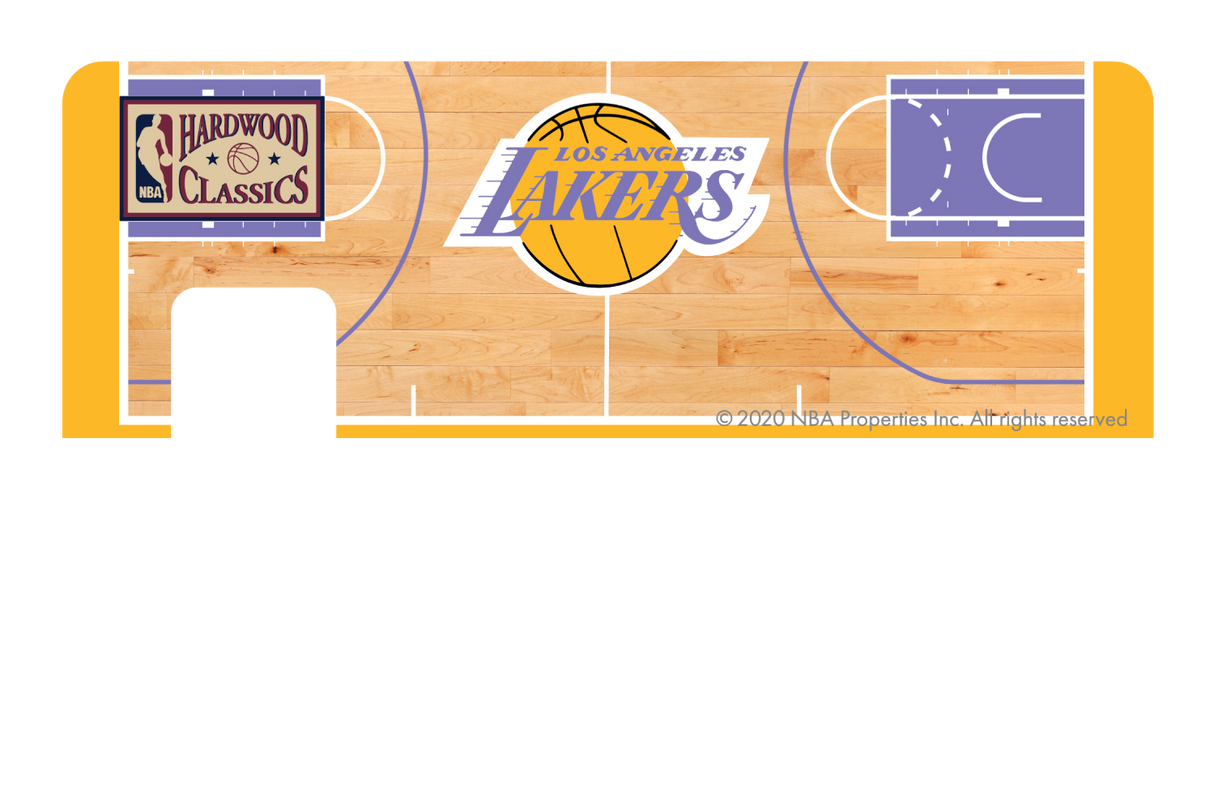 Los Angeles Lakers: Retro Courtside Hardwood Classics - Card Covers - NBALAB - CUCU Covers