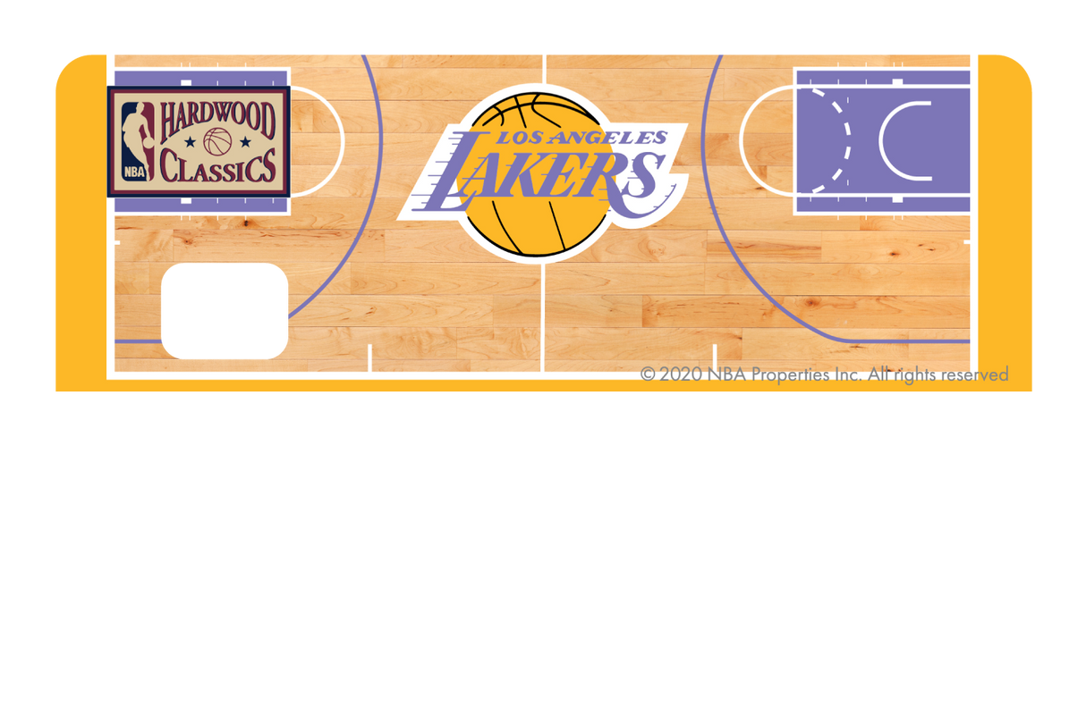 Los Angeles Lakers: Retro Courtside Hardwood Classics - Card Covers - NBALAB - CUCU Covers