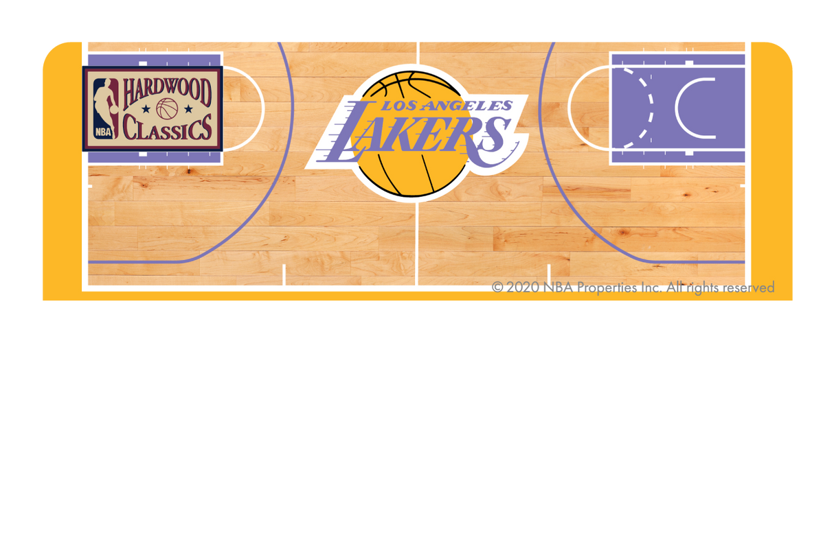 Los Angeles Lakers: Retro Courtside Hardwood Classics - Card Covers - NBALAB - CUCU Covers