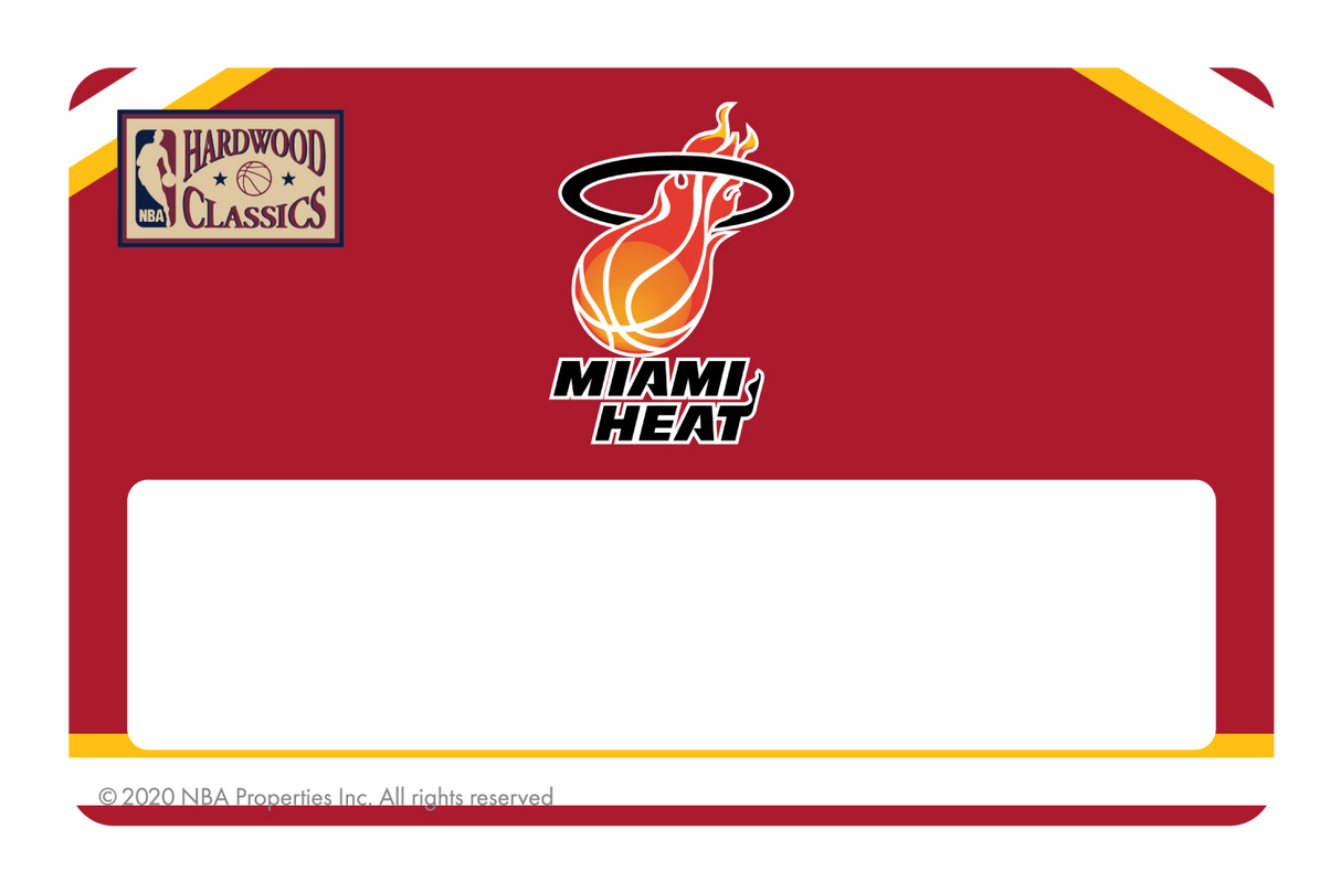 Miami Heat: Home Warmups Hardwood Classics - Card Covers - NBALAB - CUCU Covers