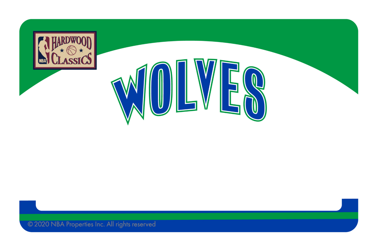 Minnesota Timberwolves: Home Warmups Hardwood Classics - Card Covers - NBALAB - CUCU Covers