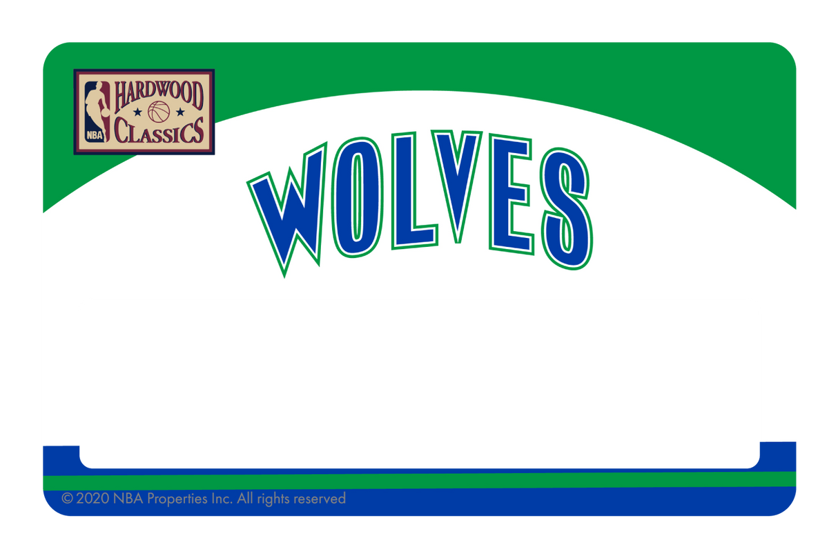 Minnesota Timberwolves: Home Warmups Hardwood Classics - Card Covers - NBALAB - CUCU Covers