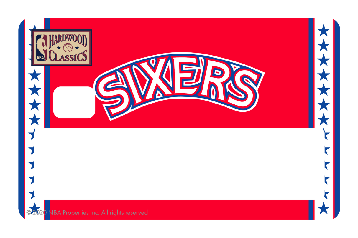 Philadelphia 76ers: Home Warmups Hardwood Classics - Card Covers - NBALAB - CUCU Covers