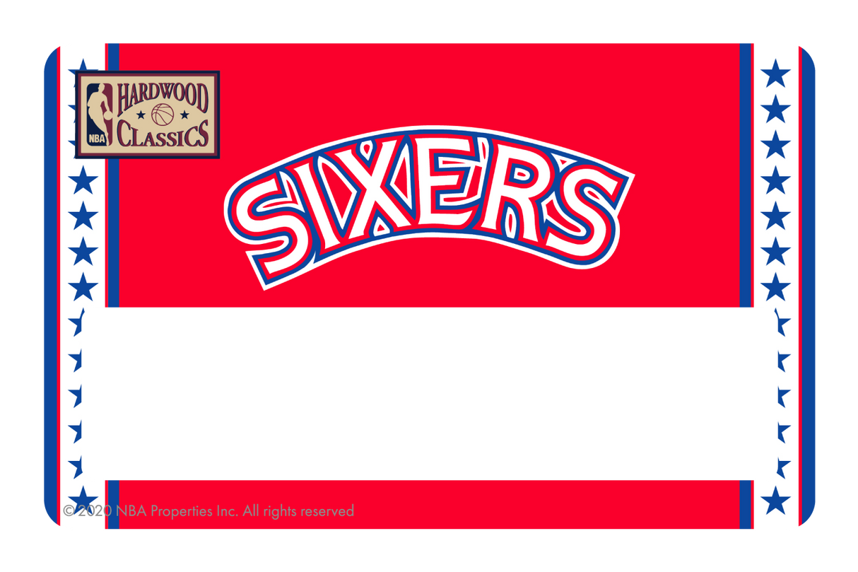 Philadelphia 76ers: Home Warmups Hardwood Classics - Card Covers - NBALAB - CUCU Covers