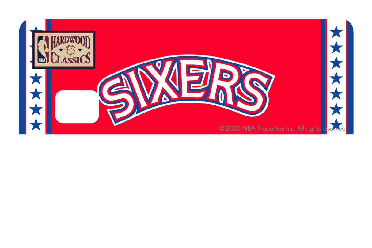 Philadelphia 76ers: Home Warmups Hardwood Classics - Card Covers - NBALAB - CUCU Covers