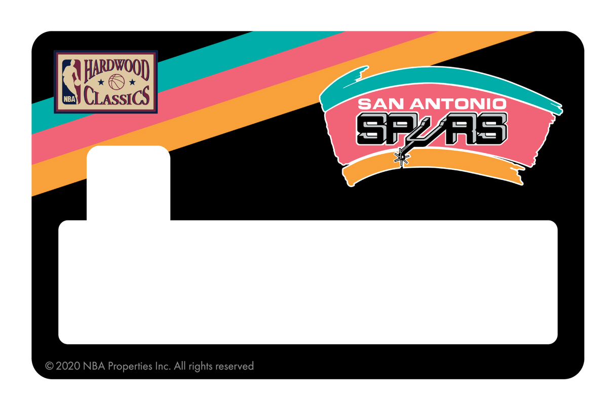 San Antonio Spurs: Away Warmups Hardwood Classics - Card Covers - NBALAB - CUCU Covers