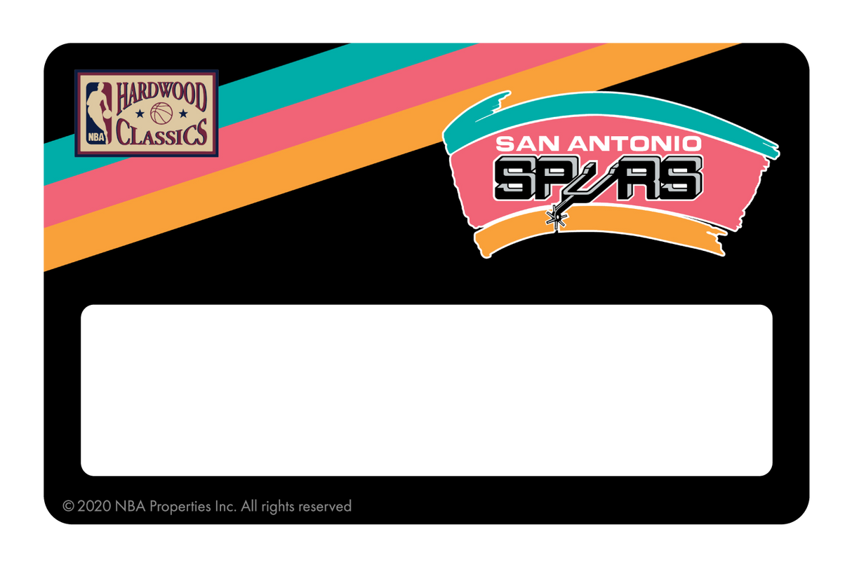 San Antonio Spurs: Away Warmups Hardwood Classics - Card Covers - NBALAB - CUCU Covers