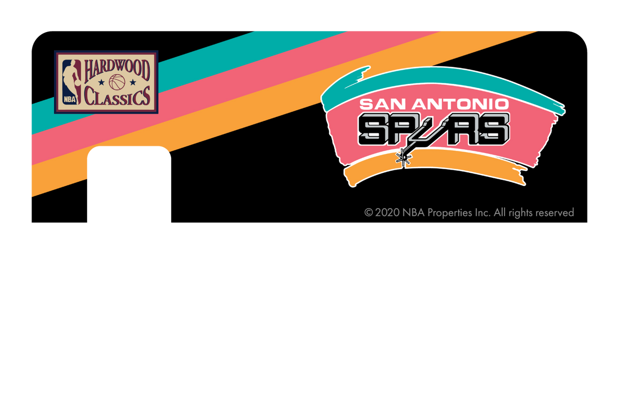 San Antonio Spurs: Away Warmups Hardwood Classics - Card Covers - NBALAB - CUCU Covers